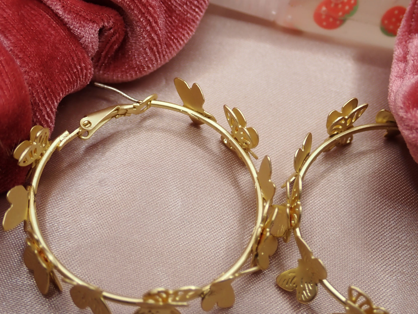 Butterfly Hoop Earrings