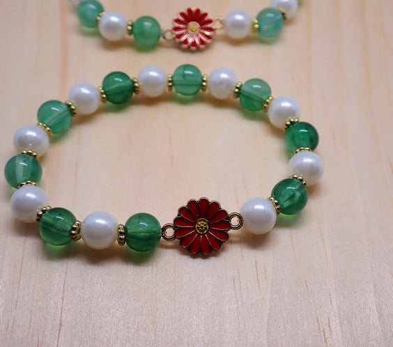 Beaded flower Bracelet