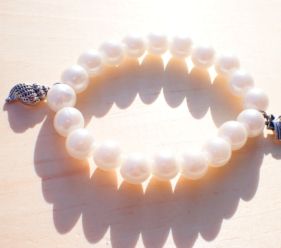 Seashell dainty Charm Beaded Bracelet