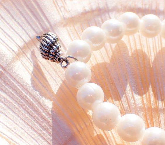 Seashell dainty Charm Beaded Bracelet