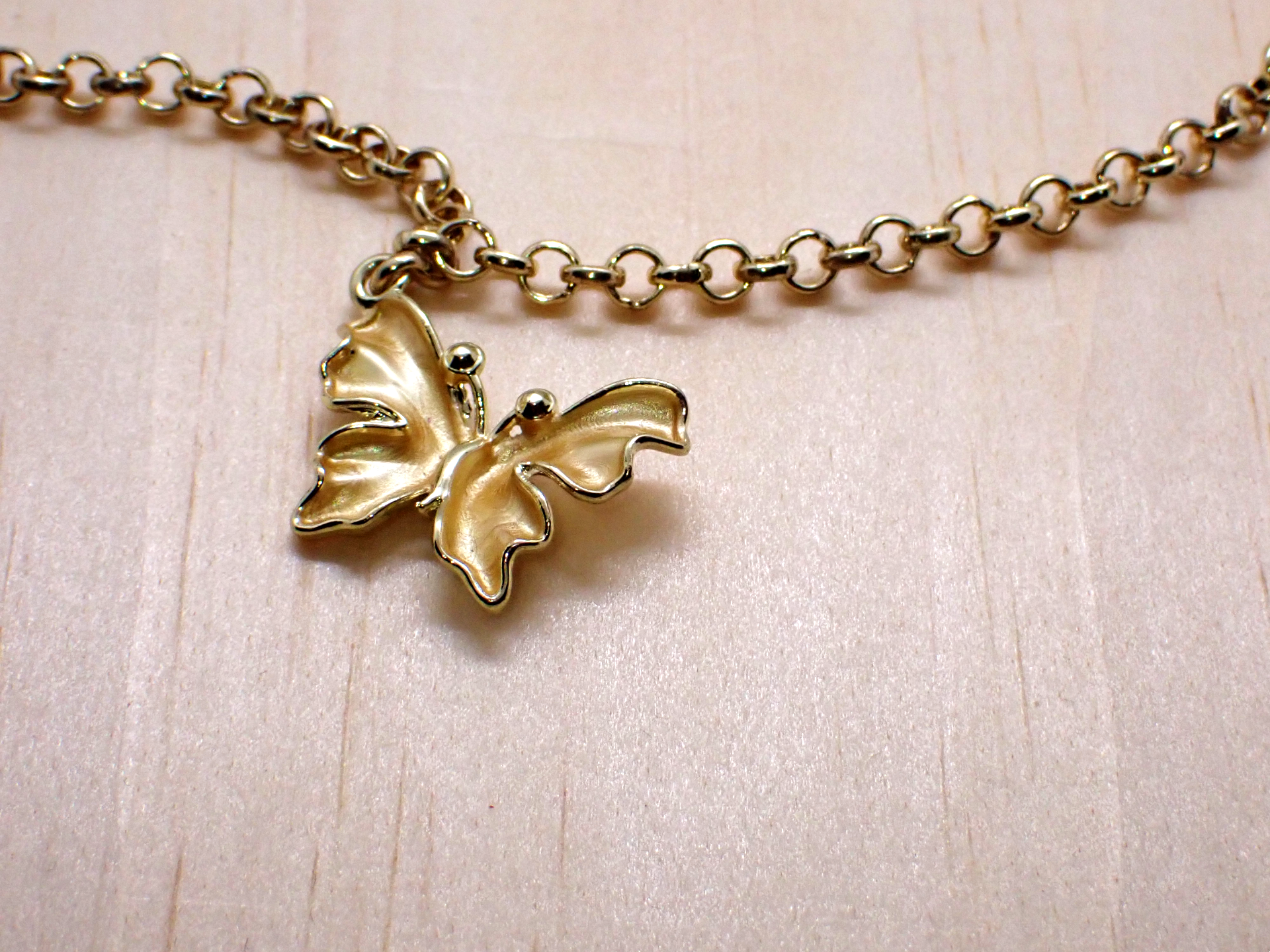 Butterfly Charm Choker Necklace
