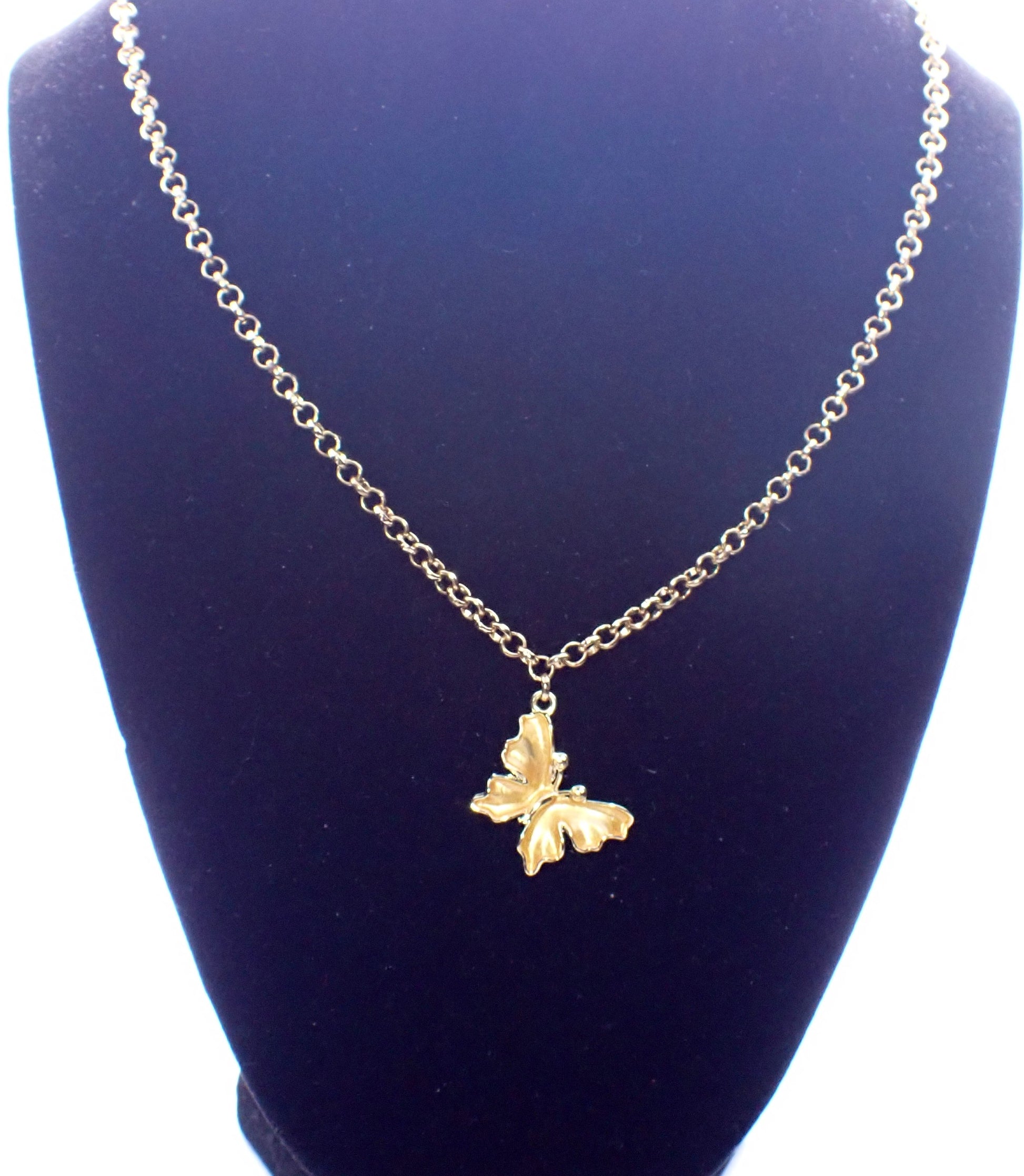 Butterfly Charm Choker Necklace