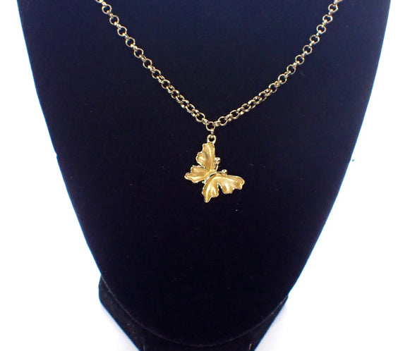 Butterfly Charm Choker Necklace
