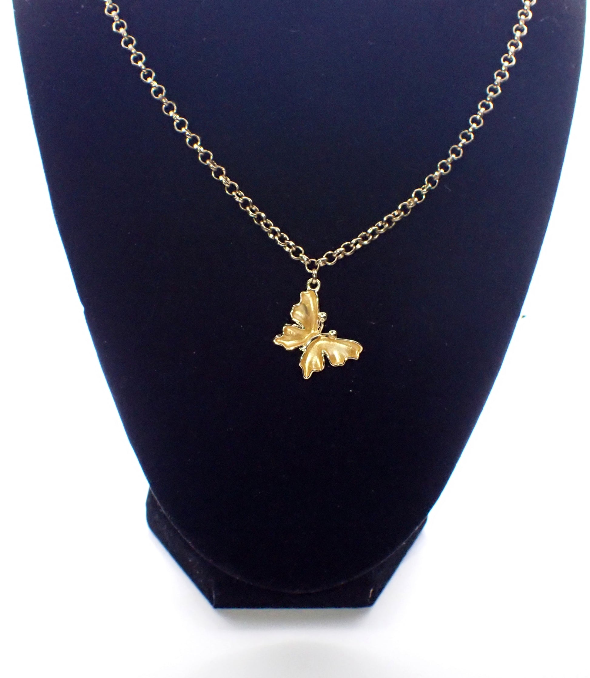 Butterfly Charm Choker Necklace