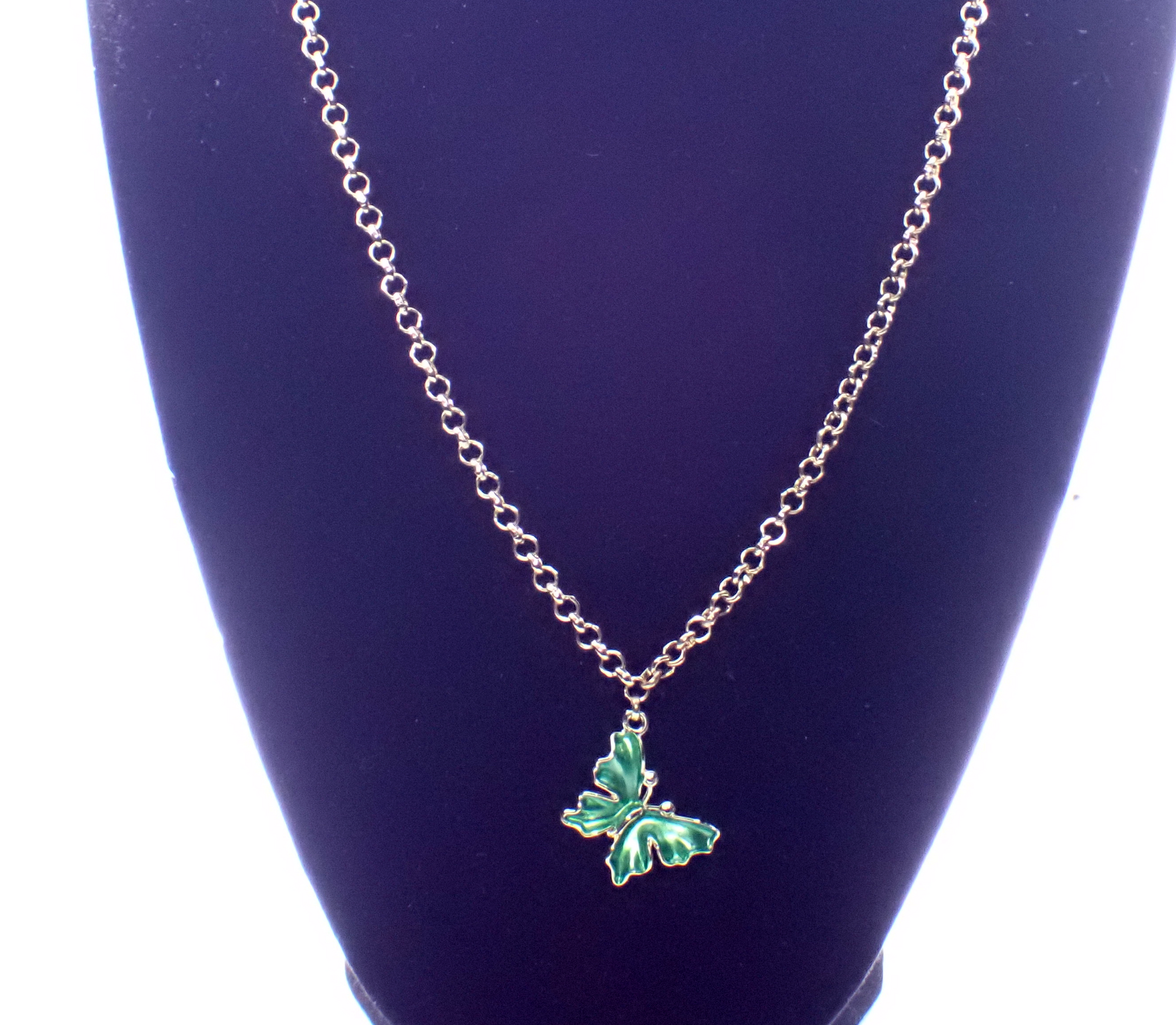 Butterfly Charm Choker Necklace