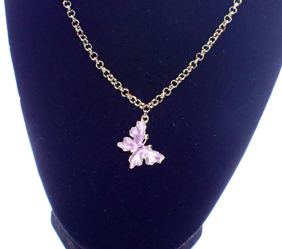 Butterfly Charm Choker Necklace