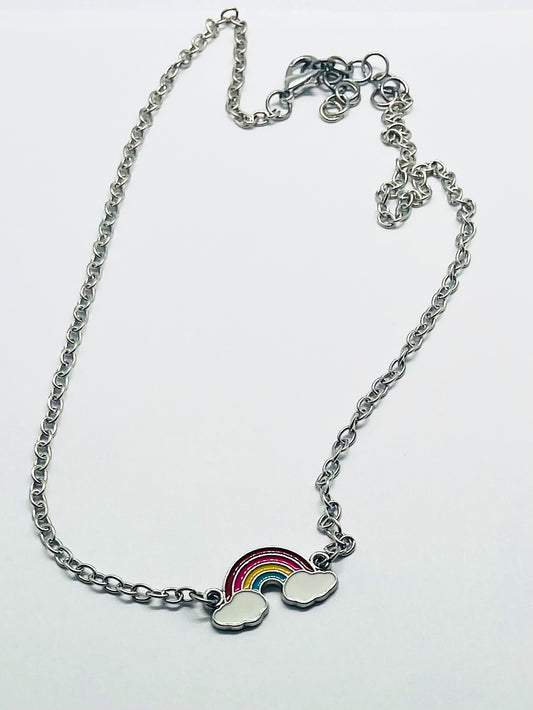 Rainbow Pendant Necklace