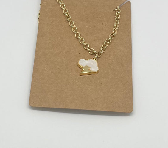 Gold Plated Lightning Chocker Necklace