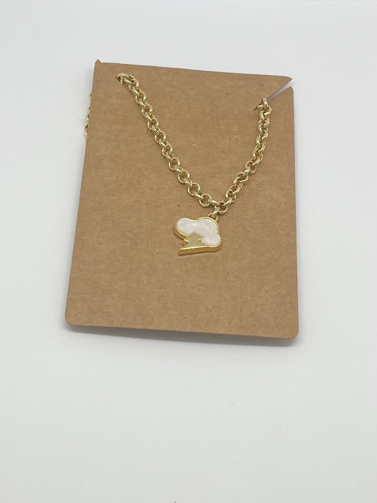 Gold Plated Lightning Chocker Necklace