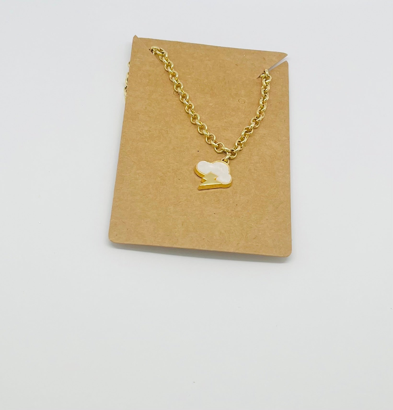 Gold Plated Lightning Chocker Necklace