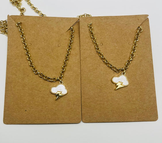 Gold Plated Lightning Chocker Necklace