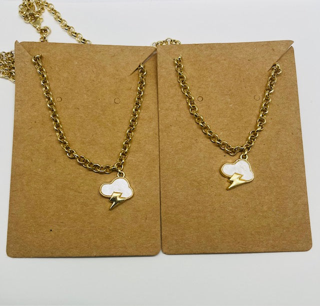 Gold Plated Lightning Chocker Necklace