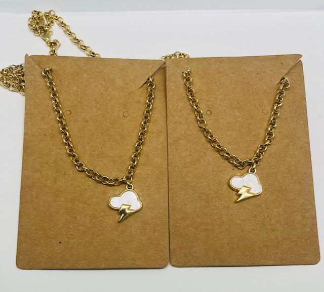 Gold Plated Lightning Chocker Necklace