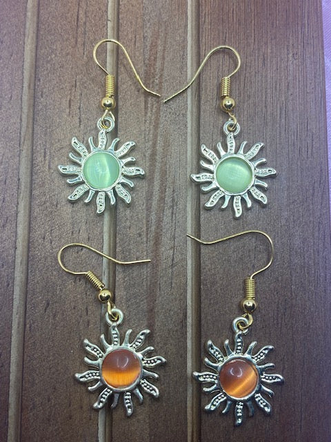 Opal Sun Earrings