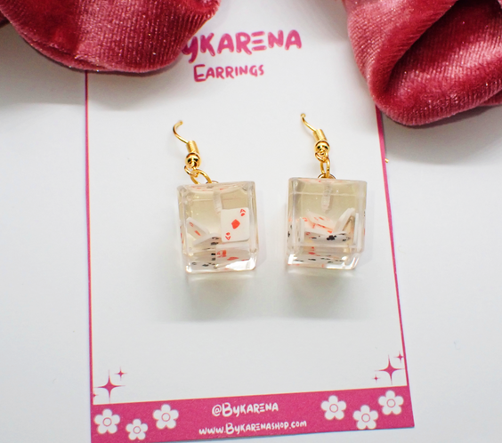 Casino Cube Drop Earrings|