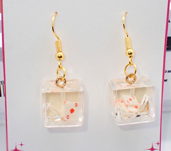 Casino Cube Drop Earrings|