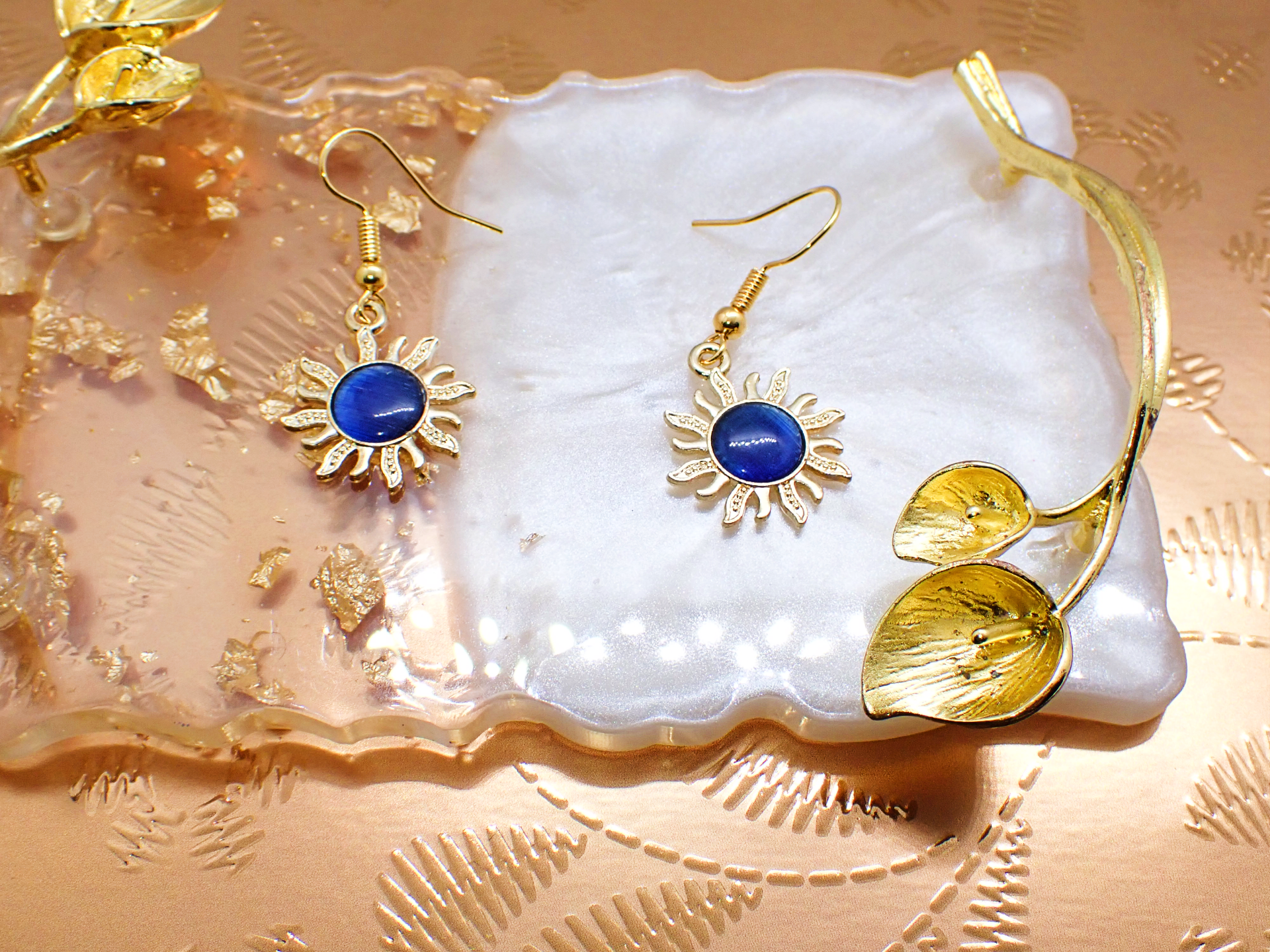 Opal Sun Earrings