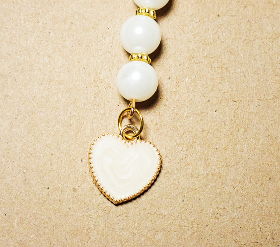 Latte Cups beaded Keychain