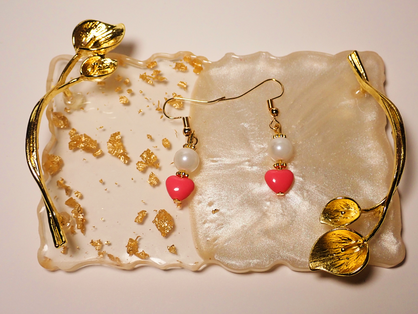 Small and dainty Heart Earrings