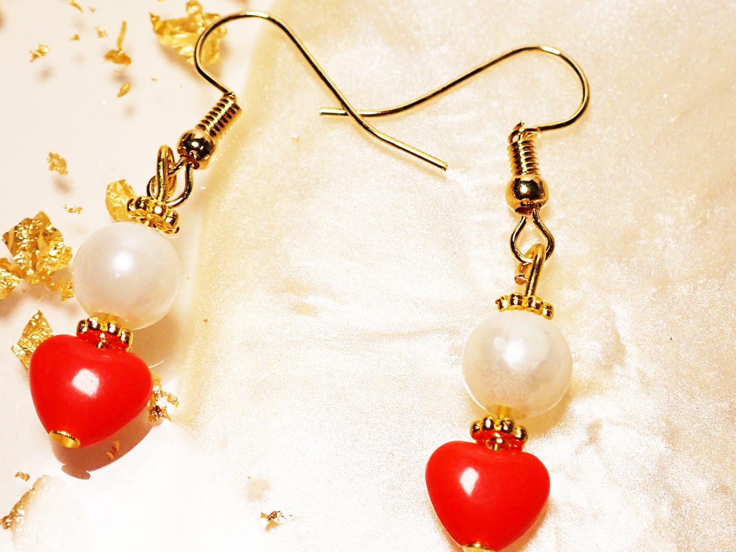 Small and dainty Heart Earrings