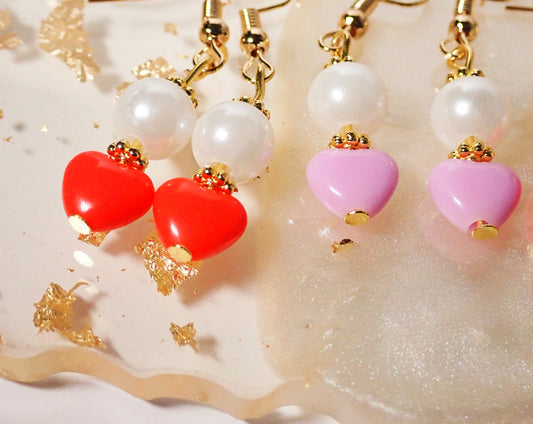 Small and dainty Heart Earrings
