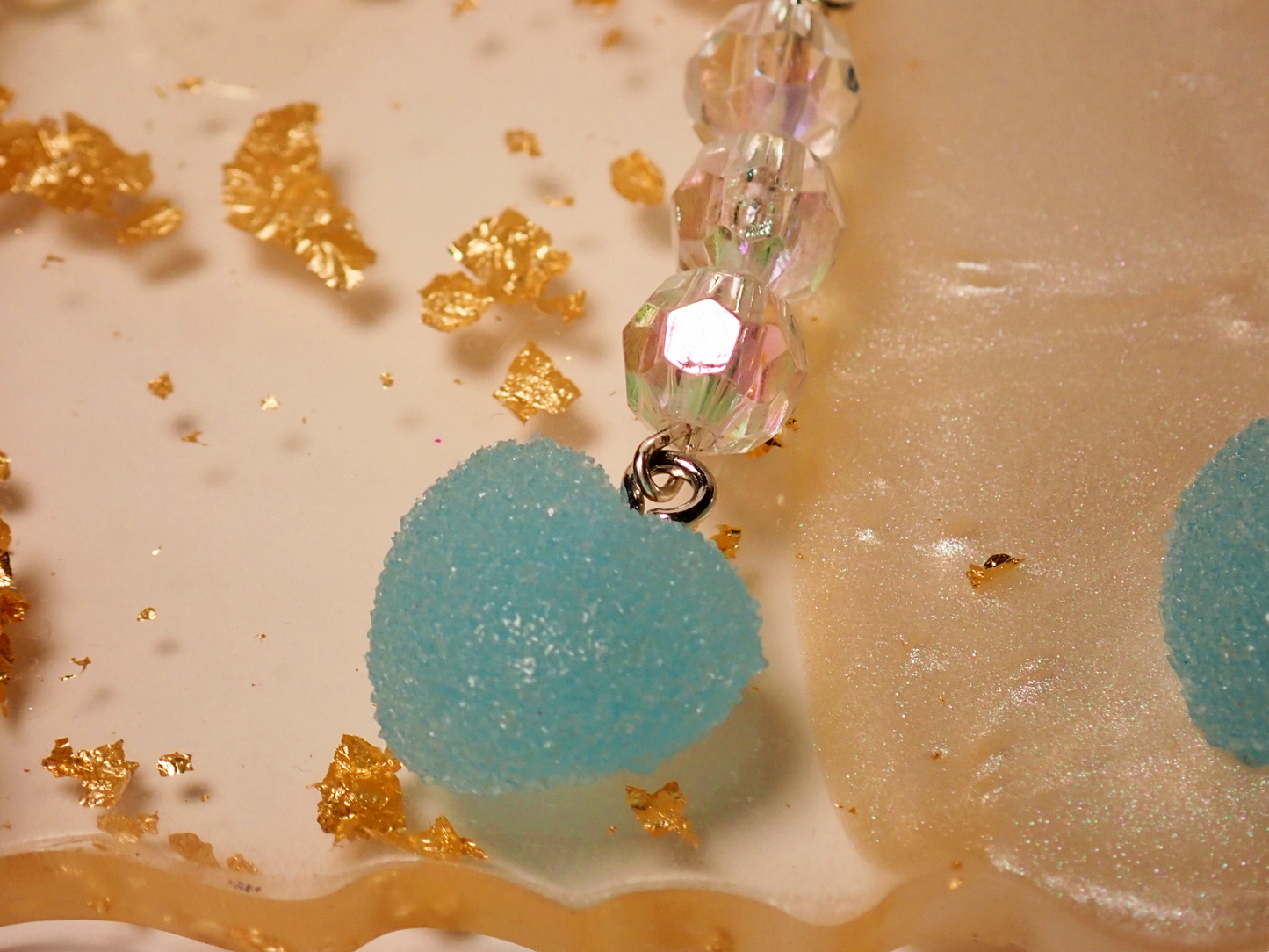 Gummy Candy heart Earrings