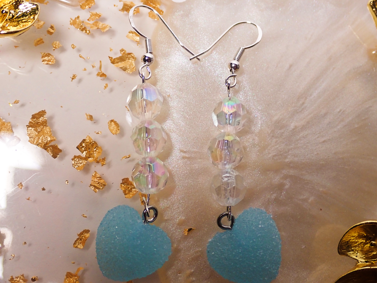 Gummy Candy heart Earrings