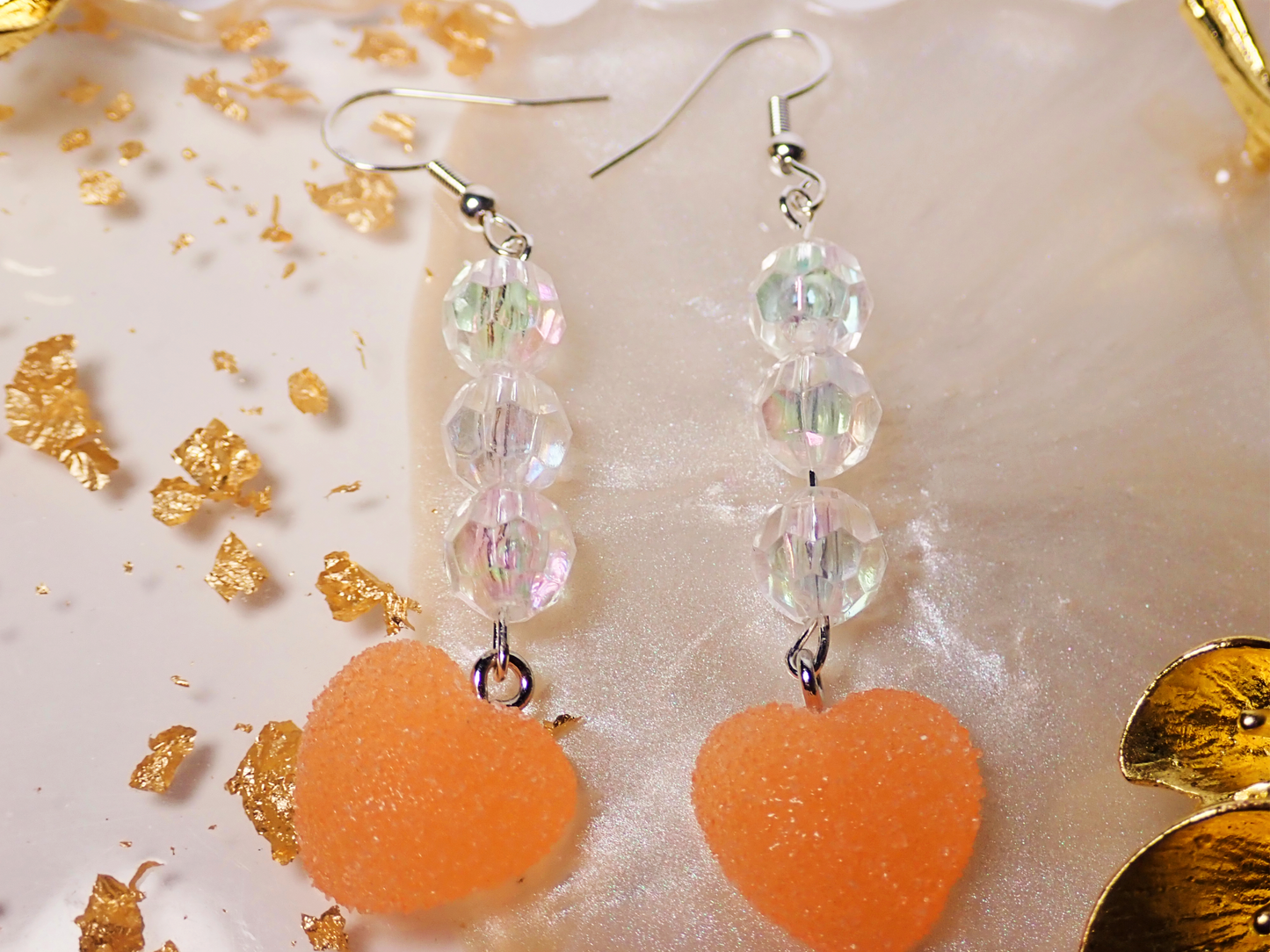 Gummy Candy heart Earrings
