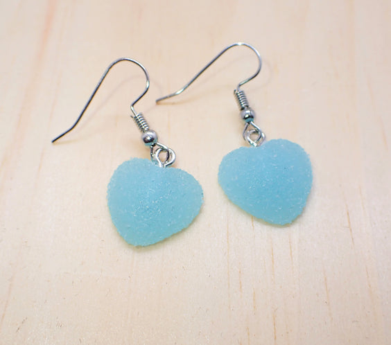 Realistic Gummy Heart Dangle Earrings