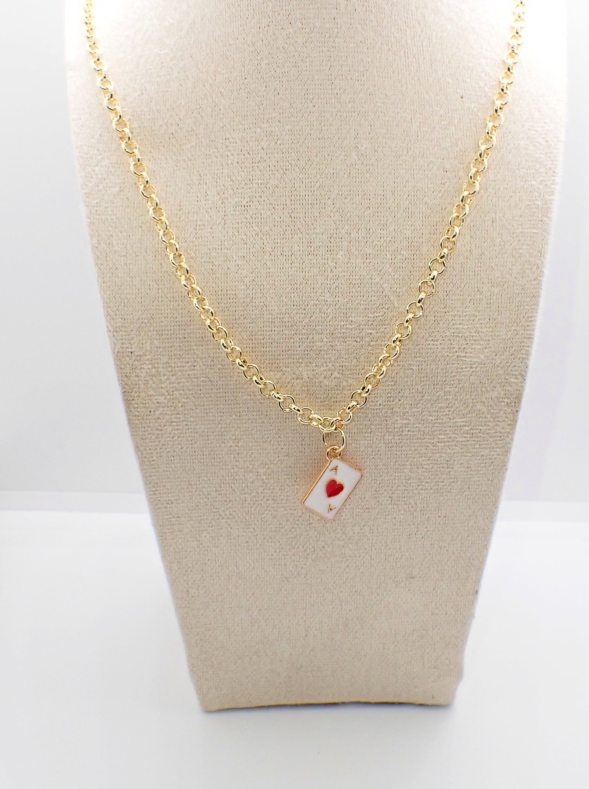 Playing Cards Charm Necklace