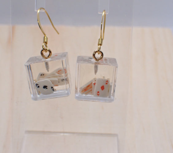 Casino Cube Drop Earrings
