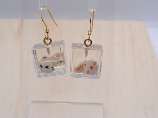 Casino Cube Drop Earrings