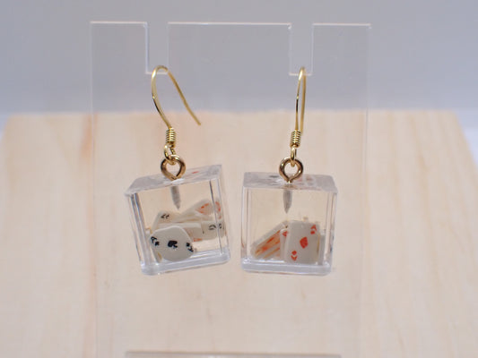 Casino Cube Drop Earrings