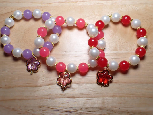 colorful stars jelly beads bracelets