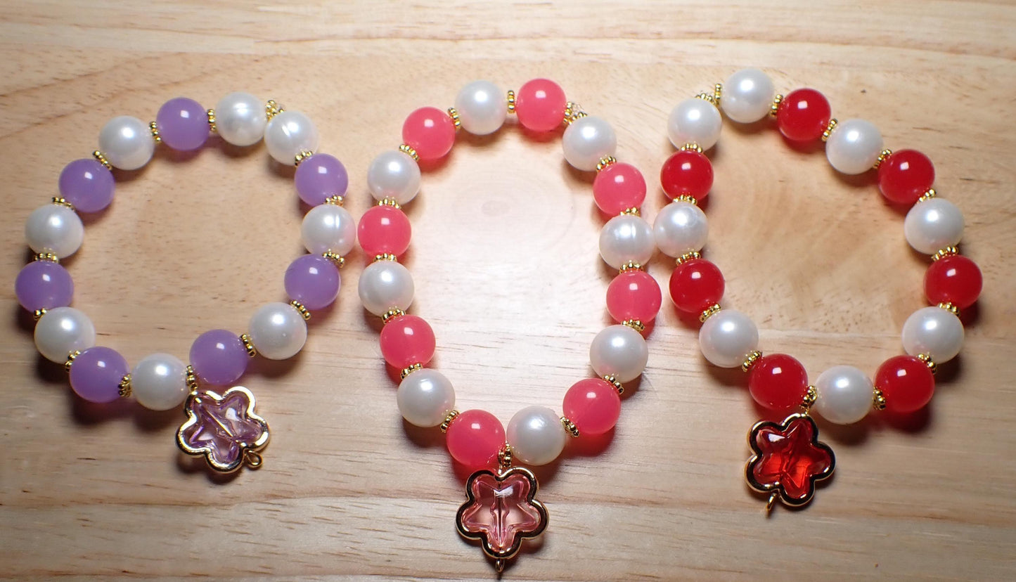 colorful stars jelly beads bracelets