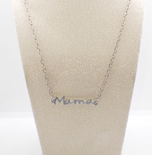 Mama Silver Necklace