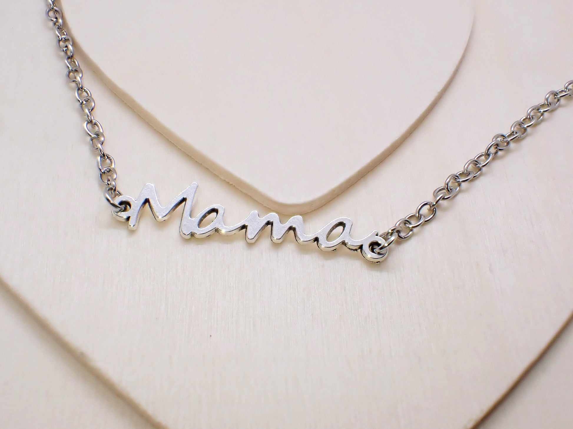 Mama Silver Necklace