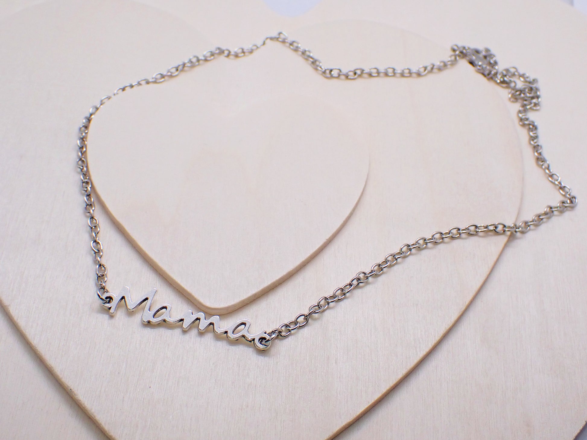 Mama Silver Necklace