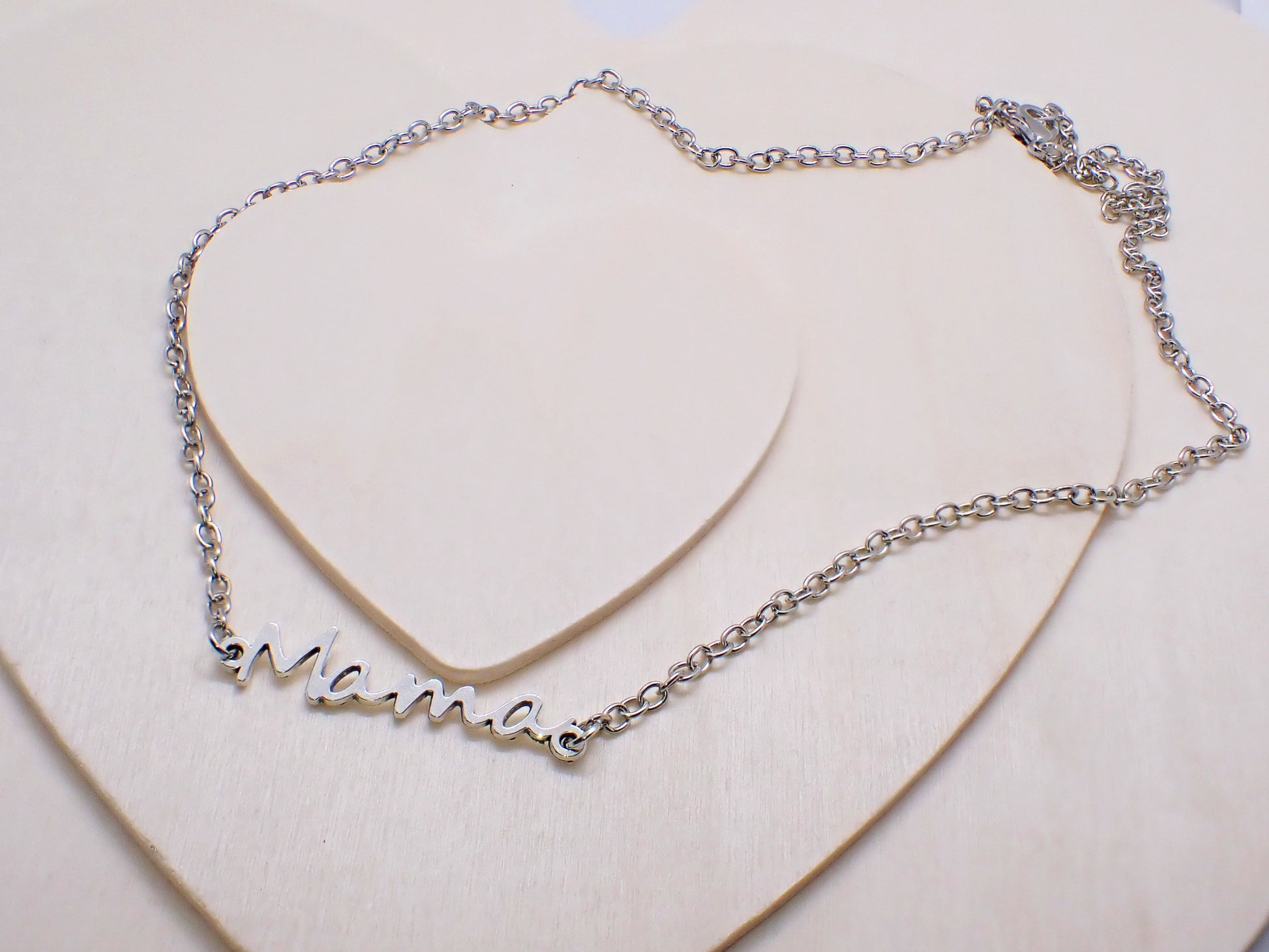 Mama Silver Necklace