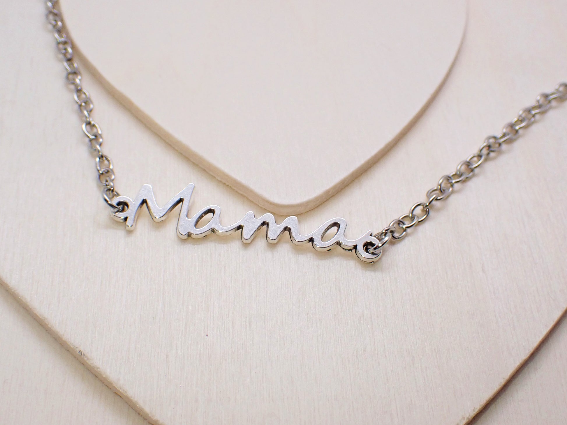 Mama Silver Necklace