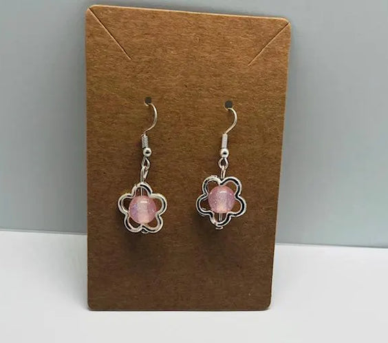 Glitter Statement Necklace & Earrings Set