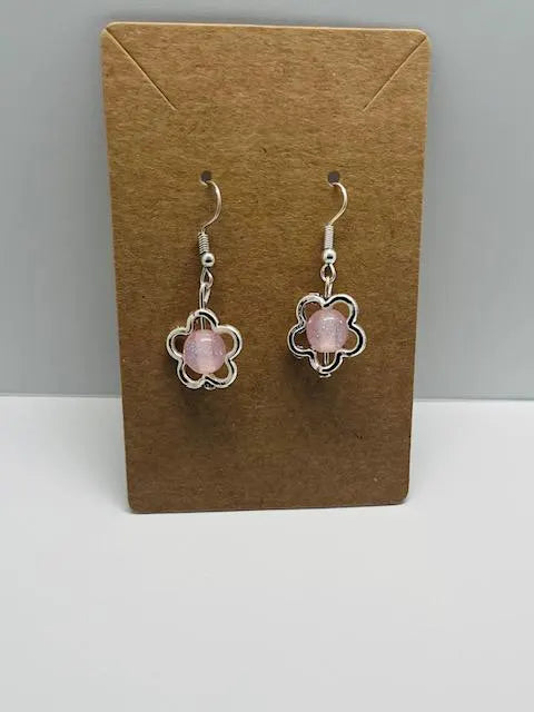 Glitter Statement Necklace & Earrings Set