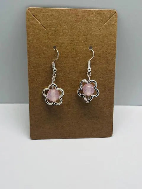 Glitter Statement Necklace & Earrings Set