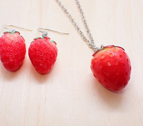Strawberry Jewelry Set
