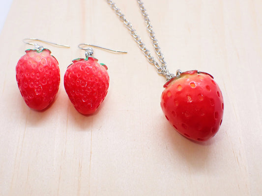 Strawberry Jewelry Set
