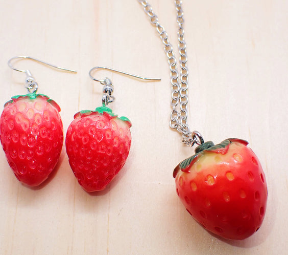 Strawberry Jewelry Set