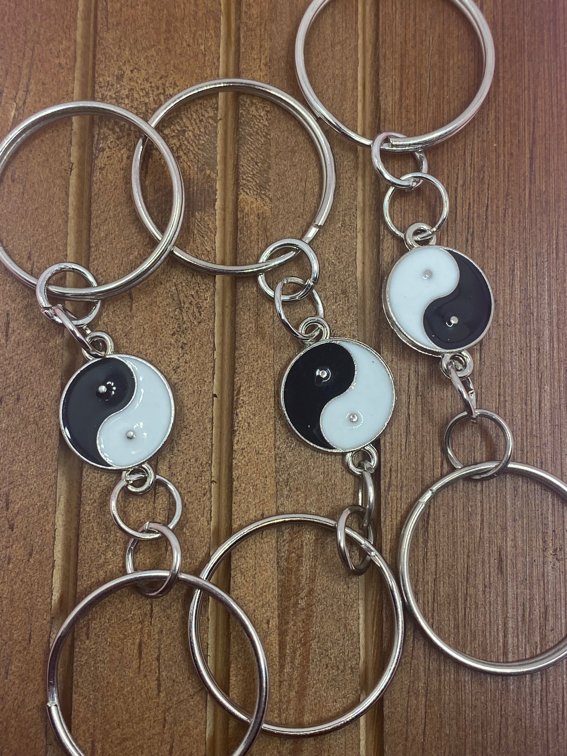 Yin and Yang theme keychain