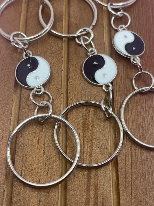 Yin and Yang theme keychain
