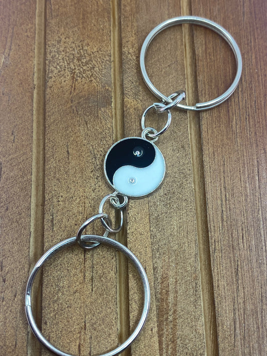 Yin and Yang theme keychain