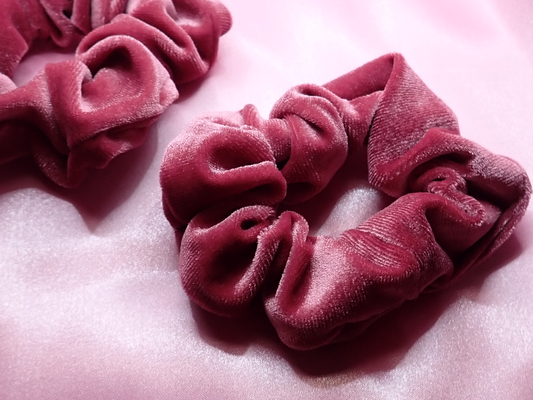 Velvet Pink Scrunchie